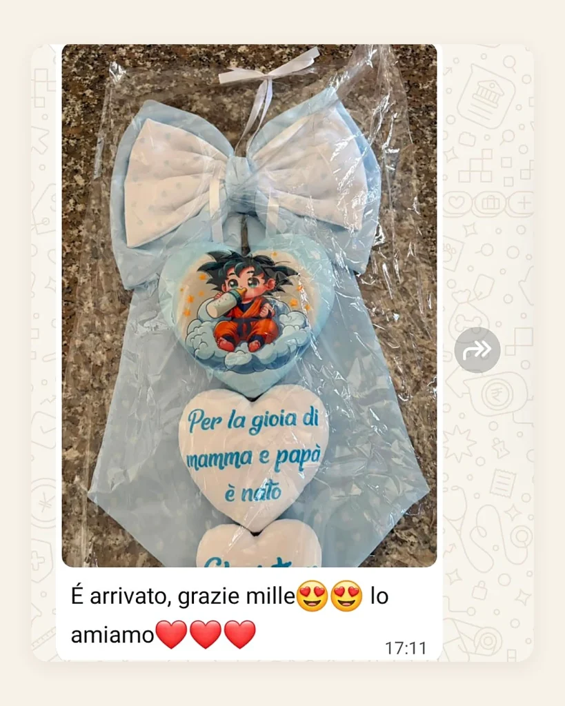 Messaggio di una cliente soddisfatta